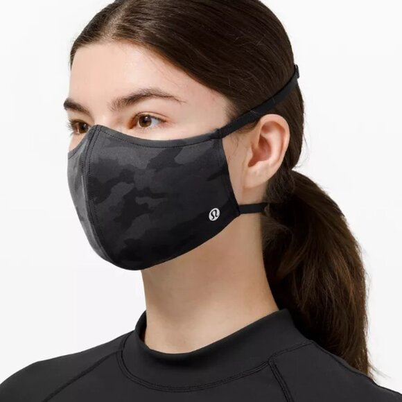 SET OF 4 - LULULEMON Face Mask - Double Strap - NEW IN BOX - ICMG Camo / UNISEX - Picture 3 of 7